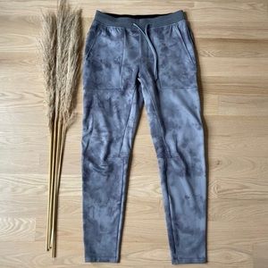 Lululemon Athletica Textured Tech Joggers Grey Tie Dye